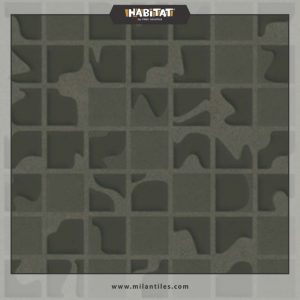 Habitat Inserto Lumia Noche Shade 25x50 Keramik Dinding Timbul Elegan